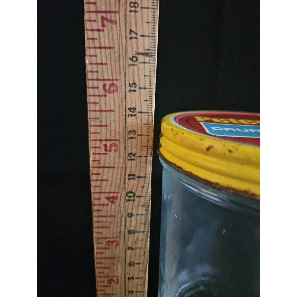 Vintage 1970s Peter Pan Crunchy Peanut Butter Jar‎